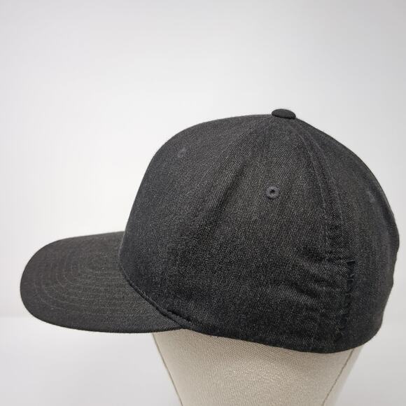 Volcom Stone Logo Fitted Hat Black Medium Embroidered Flexfit Outdoor - Picture 3 of 10